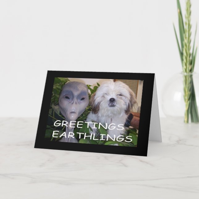 Hälsning Earthlings Kort (Framsida)