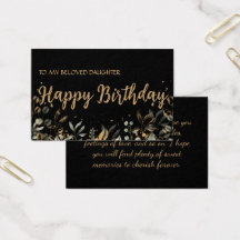 Hälsning Elegant med födelsedagskort, svart och Gu