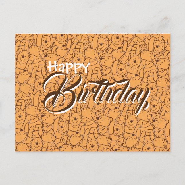 hälsning födelsedag vykort Wenny pooh (Framsida)