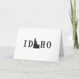 Hälsning för brev för Idaho namn statlig formad Kort