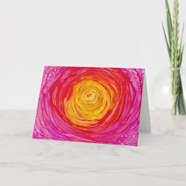 Hälsning "för Fuchsiadröm" - tillfällen Kort (Framsida)