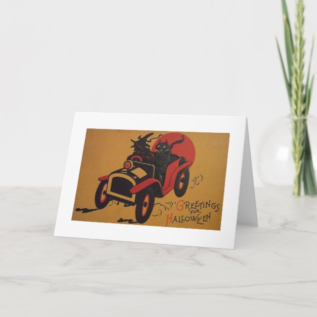 Hälsning för Halloween! Kort (Framsida)