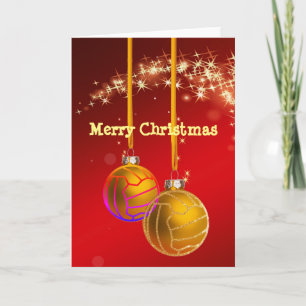 Hälsning för jul för Netballboll Themed Helgkort