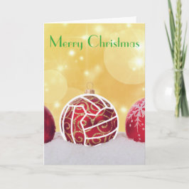 Hälsning för jul för Netballboll Themed Helgkort