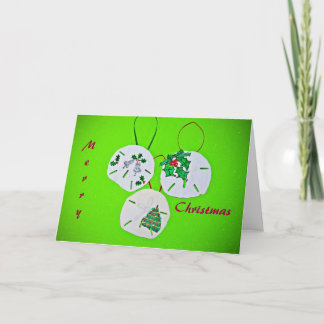 Hälsning för jul för Sanddollar Helgkort