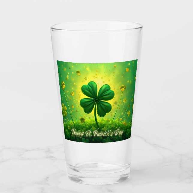 Hälsning för St. Patrick's Day Glaskopp (Framsida)