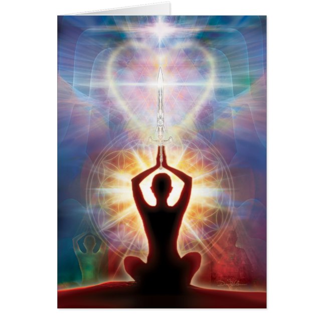 Hälsning för svärd V062 Hälsningskort (Framsidan)