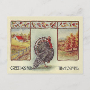 Hälsning för Thanksgiving Helg Vykort