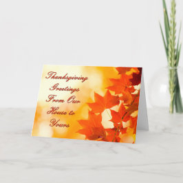 Hälsning för Thanksgiving Helgkort