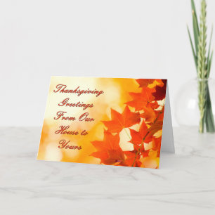 Hälsning för Thanksgiving Helgkort