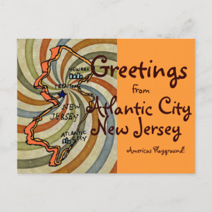 Hälsning från AC New jersey Vykort