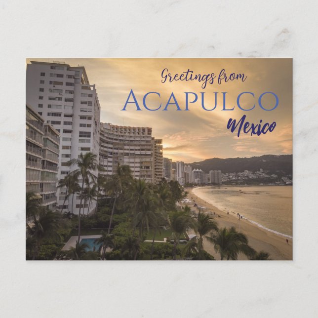Hälsning från Acapulco Mexico Postcard Scenia Vykort (Framsida)