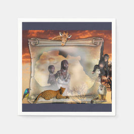 Hälsning från Afrika Pappersservett