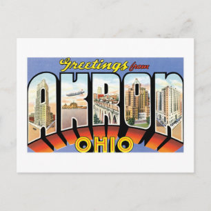 Hälsning från Akron, Ohio Vykort