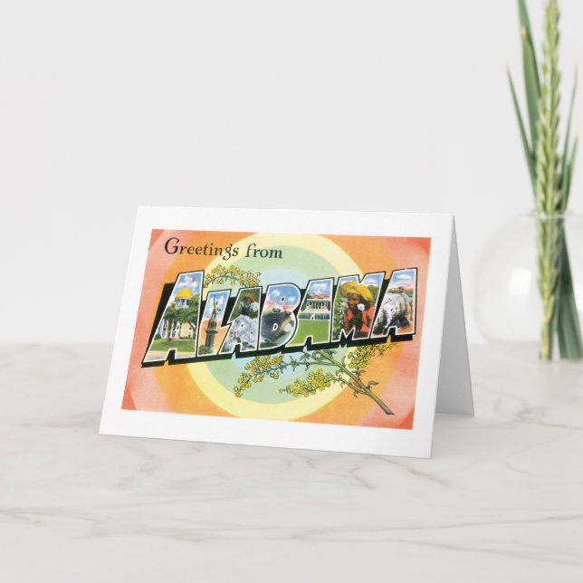 Hälsning från Alabama Kort (Framsida)