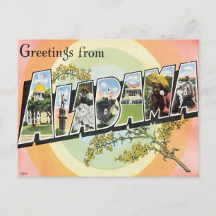 Hälsning från Alabama Vykort