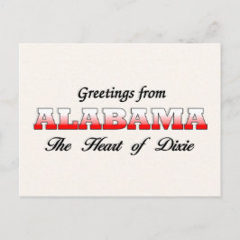 Hälsning från Alabama Vykort