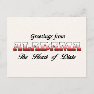 Hälsning från Alabama Vykort