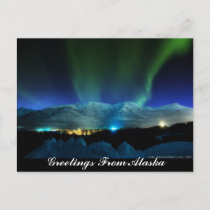 Hälsning från Alaska Aurora vykort