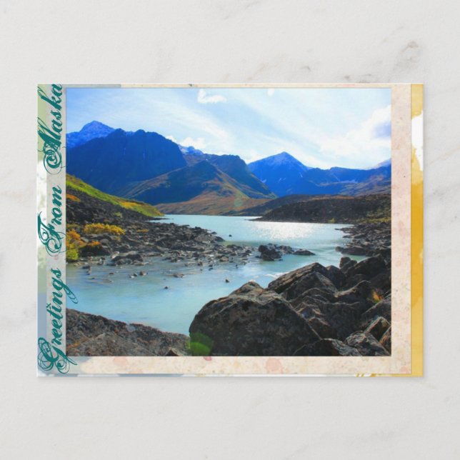 Hälsning från Alaska - Symphony Sjö vykort (Framsida)