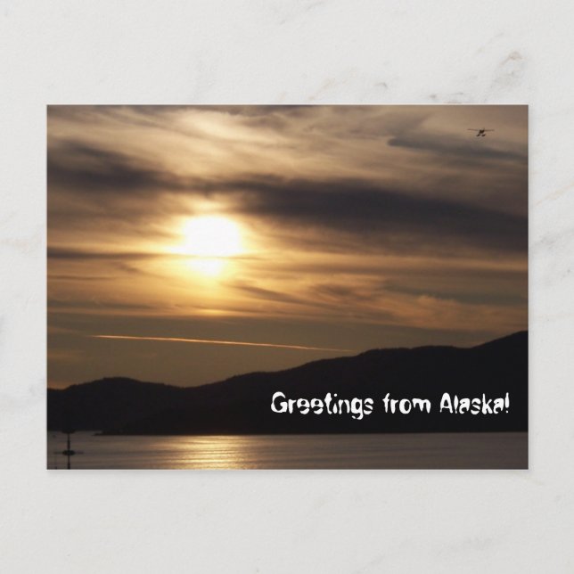 Hälsning från Alaska vykort (Framsida)