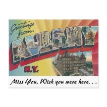 Hälsning från Albany, New York