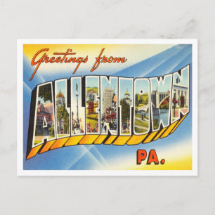 Hälsning från Allenstown, Pennsylvania Travel Vykort