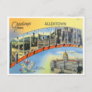 Hälsning från Allentown, Pennsylvania Vykort