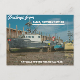 Hälsning från Alma NB och Fundy National Park Vykort