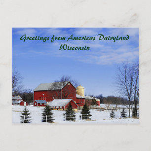 Hälsning från Amerika Dairyland... Vykort