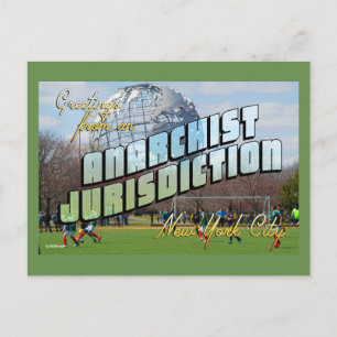Hälsning från Anarchist New York City! Vykort