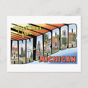 Hälsning från Ann Arbor, Michigan Vykort