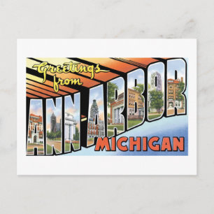 Hälsning från Ann Arbor, Michigan Vykort