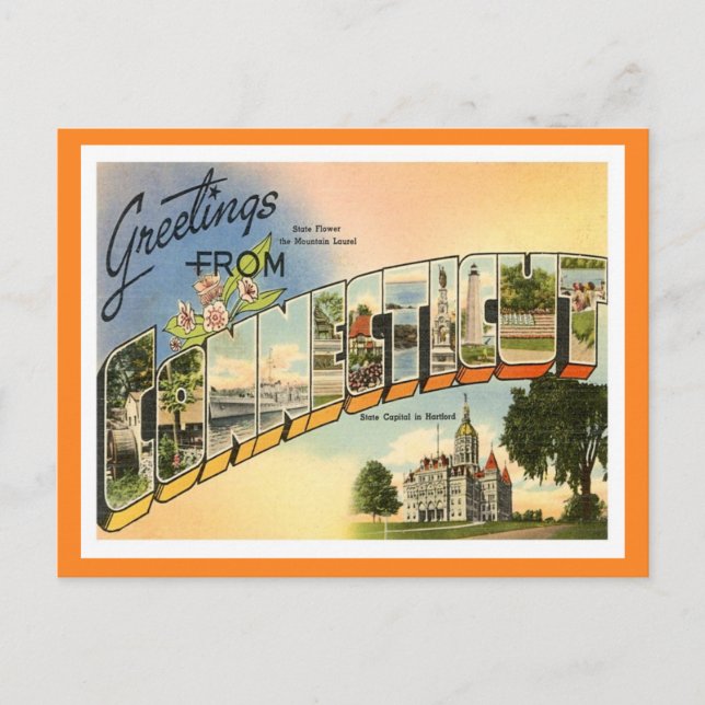 Hälsning från anslutning vykort (Framsida)