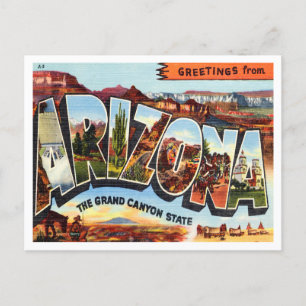 Hälsning från Arizona, delstaten Grand Canyon Vykort