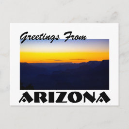 Hälsning från Arizona Grand Canyon Sunset Vykort