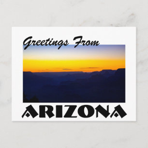 Hälsning från Arizona Grand Canyon Sunset Vykort