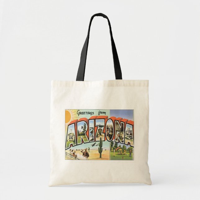 Hälsning från Arizona Tote Bag Tygkasse (Framsidan)