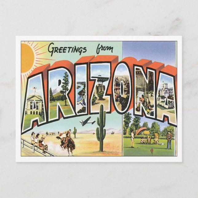 Hälsning från Arizona Vykort (Framsida)