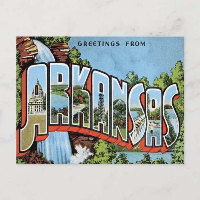 Hälsning från Arkansas Vykort (Framsida)