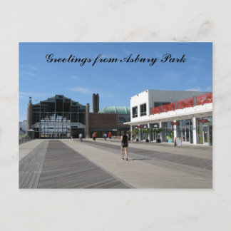 Hälsning från Asbury Park, NJ Vykort