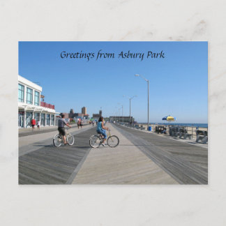 Hälsning från Asbury Park, NJ Vykort