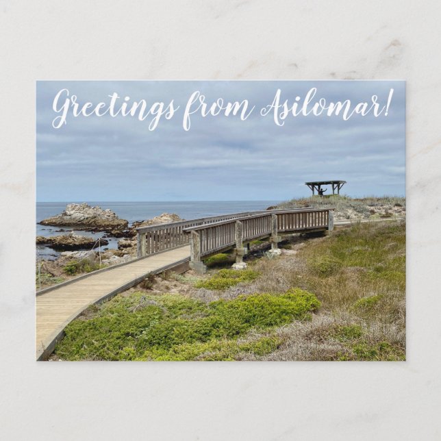 Hälsning från Asilomar! Vykort (Framsida)