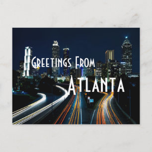 hälsning från Atlanta georgia-vykort Vykort