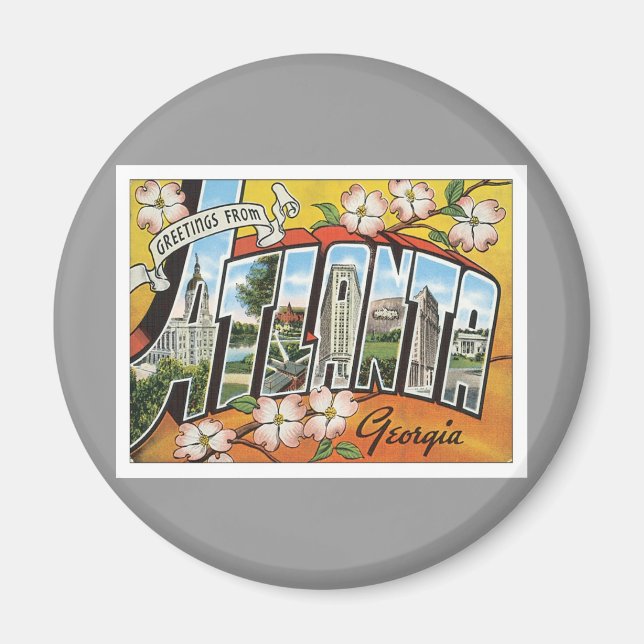 Hälsning från Atlanta Magnet (Framsidan)