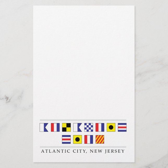 Hälsning från Atlantic City Brevpapper (Framsida)