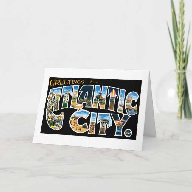 Hälsning från Atlantic City! Kort (Framsida)