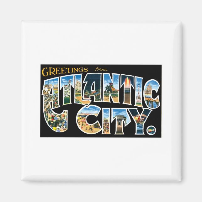 Hälsning från Atlantic City Magnet (Framsidan)