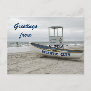 Hälsning från Atlantic City New jersey Vykort