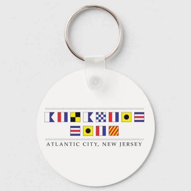 Hälsning från Atlantic City Nyckelring (Framsida)
